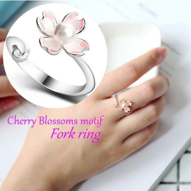 楽天市場】指輪 リング オープンリング 桜 フラワー 花 レディース