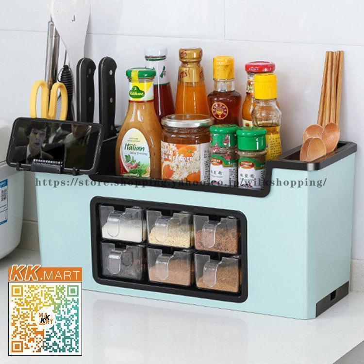 【新品】 キッチン収納　調味料ケース　保存ケース　収納ケース　④ 調味料入れセット 調味料容器 ストッカー 収納ケース キッチン収納