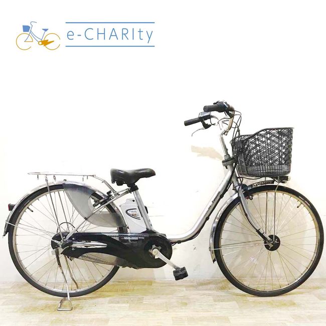 【中古】 電動自転車 ママチャリ パナソニック ビビ DX シルバー 26インチ KD051 電動アシスト自転車 【神戸在庫】