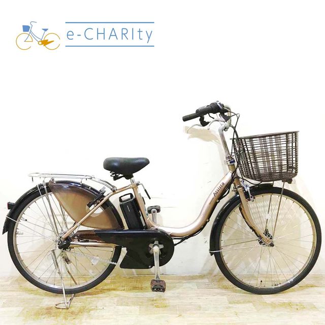 【中古】 電動自転車 ママチャリ ブリヂストン アシスタ DX ピンクゴールド 24インチ KD111 電動アシスト自転車 【神戸在庫】