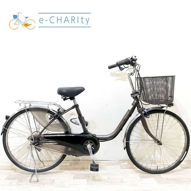 【中古】 電動自転車 ママチャリ パナソニック ビビDX ブラウン 24インチ KH079 電動アシスト自転車 【神戸在庫】｜e-CHARIty