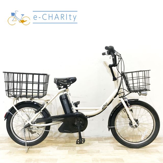 【中古】 電動自転車 小径車 ブリヂストン ジョシスワゴン アイボリーホワイト 前20×後18インチ KF030 電動アシスト自転車 【神戸在庫】