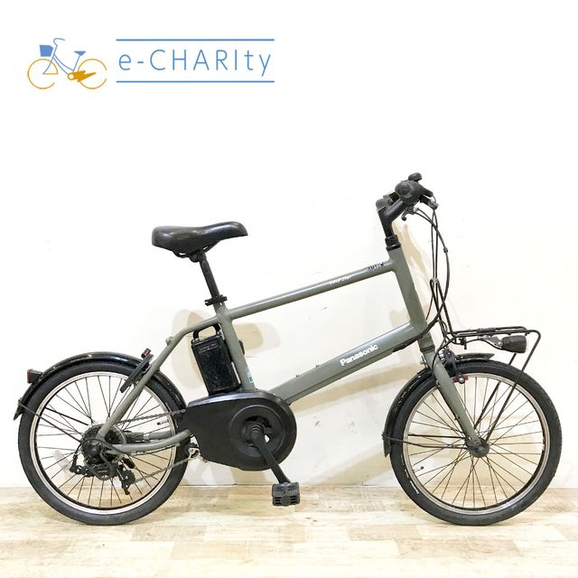 【全品ポイント10倍★お買い物マラソン限定】【中古】 電動自転車 小径車 パナソニック ベロスター ミニ カーキ 20インチ KF063 電動アシスト自転車 【神戸在庫】｜e-CHARIty