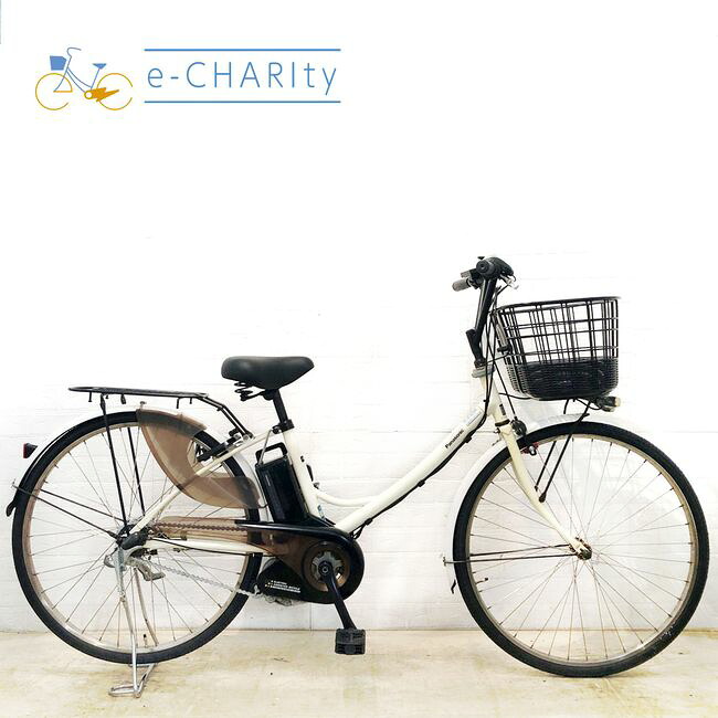 【中古】 電動自転車 ママチャリ パナソニック エーガールズ ホワイト 26インチ YD022 電動アシスト自転車 【横浜在庫】