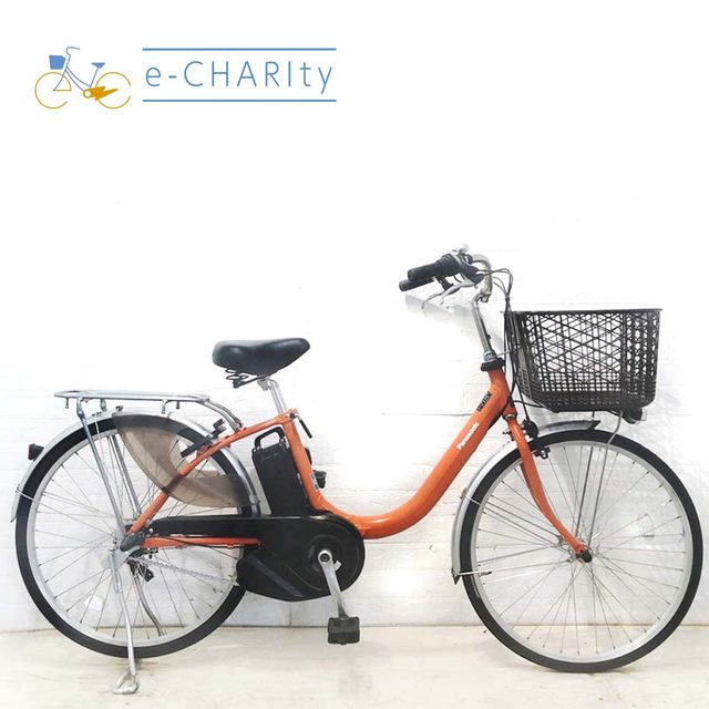 【全品ポイント10倍★お買い物マラソン限定】【中古】 電動自転車 ママチャリ パナソニック ビビL オレンジ 24インチ YH033 電動アシスト自転車 【横浜在庫】|e-CHARIty