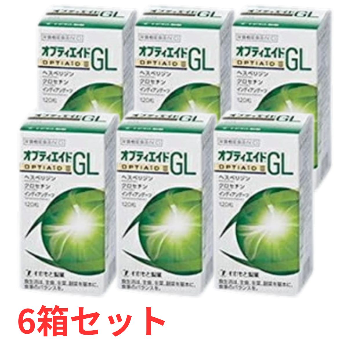 【P4倍 4日20時～】 【6箱セット】 オプティエイド GL わかもと製薬 ヘスペリジン クロセチン インディアンデーツ 【送料無料】