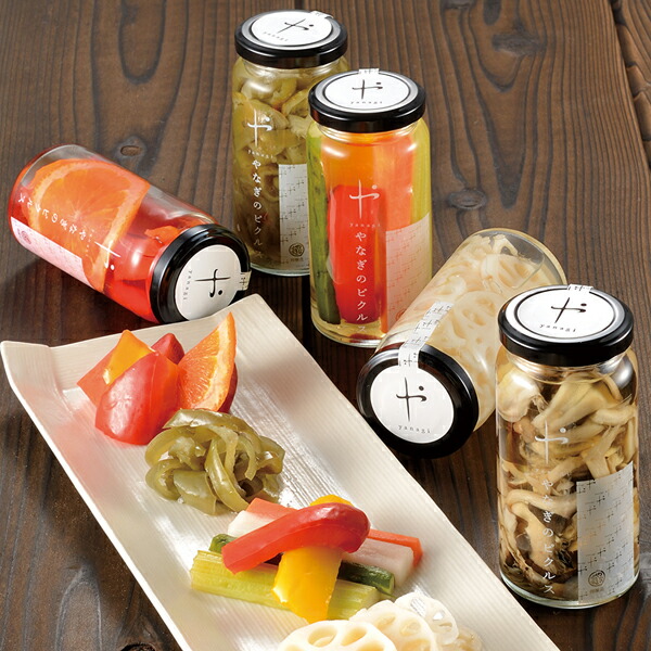 【楽天市場】【新潟ピクルス】柳醸造 やなぎのピクルス 5本セット 380g 長岡花火ピクルス×2 スティックピクルス×1 神楽南蛮ピクルス×1