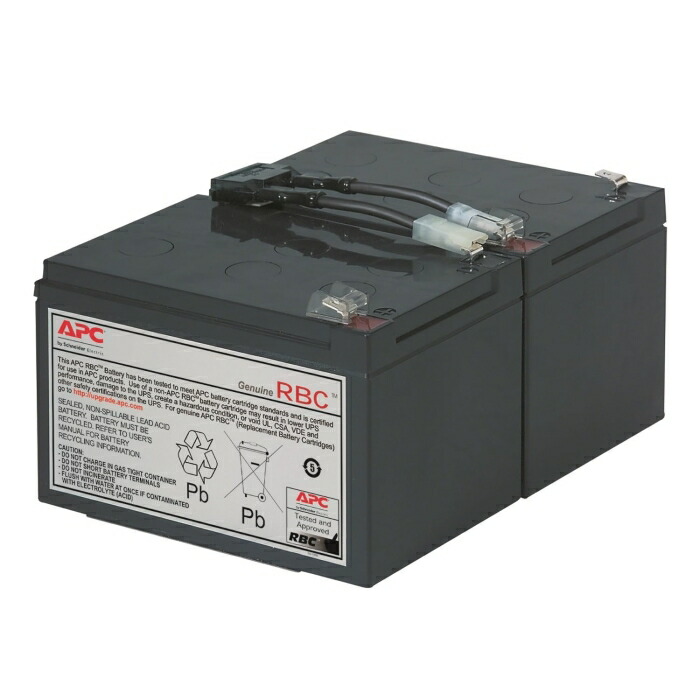 SCHNEIDER APC シュナイダー APC SUA1000J/SUA1000JB 取り替えっこ用バッテリ一揃いの道具 (RBC6L)