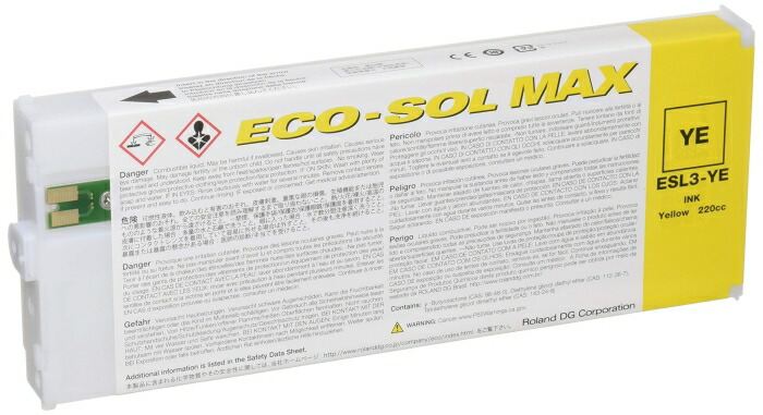 ローランド ECO-SOL MAX INK イエロー 220cc (ESL3-YE)
