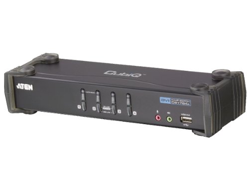 ATEN 4界面 DVI管する相応う中央処理装置うつり変わり器 CS1764A (CS1764A)
