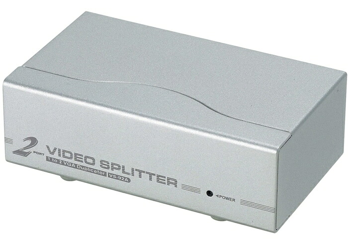 ATEN 1入力 2出力 アナログVGAビデオスプリッター (VS-92A)｜ECJOY！店