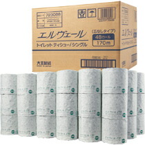 大王製紙 エルヴェール トイレットティシュー S(170MX48ロール)「単位:ハコ」