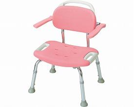 リッチェル 第一営業部 やわらかシャワーチェア ひじ掛け付 ワイド 49351 ピンク｜ECJOY！店