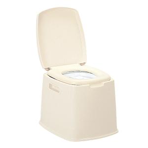 新輝合成 ポータブルトイレS ベージュ