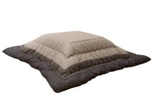 イケヒコ しじら こたつ厚掛け布団単品 『ゆかり』 黒いこと 約205×205珊