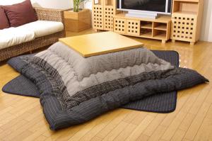 イケヒコ しじら こたつ厚掛敷布団セット 『ゆかり』 ブラック 205&times;345cm｜ECJOY！店
