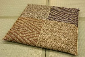 イケヒコ 純国産 織込チドリ い草座蒲団 『五風 5枚組』 赤銅色 約55×55cm×5P