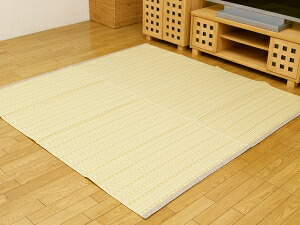 イケヒコ 洗える PPカーペット アウトドア ペット ベージュ 本間8畳（約382×382cm）
