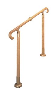 SHIROKUMA シロクマ 部屋の入り口用手摺り 850粍ともし火オーク材 キーパー-102