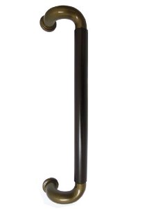 SHIROKUMA シロクマ NO-121 L型ハーモニー取手両面用330ミリアンバー/オーク