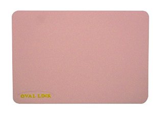 弘進ゴム オーバルリンク Lサイズ(38×70cm) パステルピンク すべり止めマット 1枚 抗菌 防カビ加工　B0480042