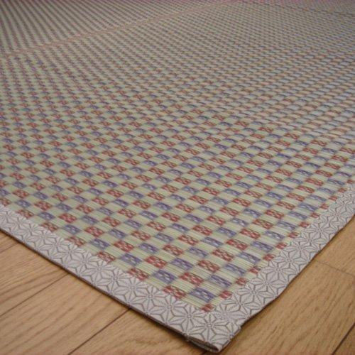 イケヒコ 純国産 い草花ござ 『西条』 ベージュ 江戸間10畳（約435×352cm）