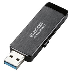 ELECOM エレコム USB閃光電球/32GB/AES引き当て役立つこと付/黒いこと/USB3.0(MF-ENU3A32GBK)