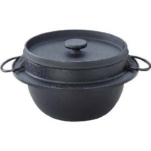 岩鋳(Iwachu) 21084ごはん鍋2合炊 鍋・フライパン-キッチン用品・食器・調理器具