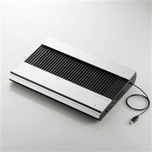 ELECOM エレコム 冷却台/置き台/アルミ/大型ファン×2/ブーストモード搭載/15.4-17インチ対応/ブラック(SX-CL23LBK)