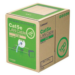 ELECOM エレコム RoHS対応LANケーブル/CAT5E/100m/ブルー/簡易パッケージ/ヨリ線仕様(LD-CT2/BU100YR)