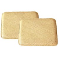 鹿田産業 籐あじろ編みクッション 45×45cm 2枚組 角型 AZHDX452P (1017829)|ECJOY!店