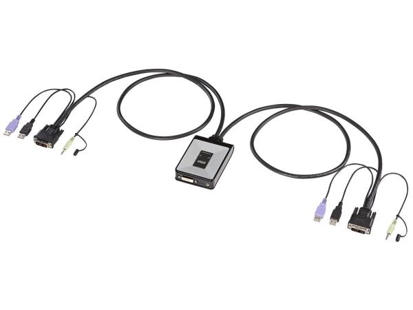 SANWASUPPLY サンワサプライ サンワサプライ ディスプレイエミュレーション対応DVIパソコン自動切替器(2:1) SW-KVM2DUN(SW-KVM2DUN) 12,099円