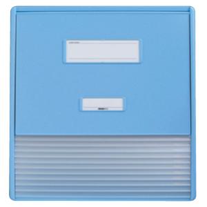 リヒトラブ カードインデックス　A3／A4（縦2面）10名用　ブルーNCNN303-0084010-7508-11