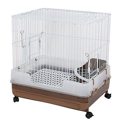 マルカン　うさぎのカンタンおそうじケージ ブラウン H50B 楽天市場】☆訳あり在庫処分特価 マルカン うさぎのカンタン
