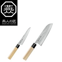 よこやま 燕人の匠三徳包丁165mm＆ペティナイフ130mm(ETW-3000)