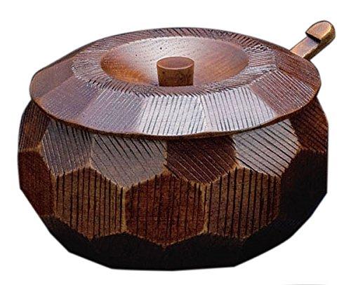 ヤマコー 摺り漆木製飯器仕掛ける（蓋付）大 ２５７８２【RHV7701】