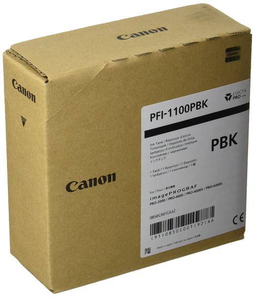 CANON キャノン canon キヤノン 大判プリンタ インクタンク PFI-1100 PBK フォトブラック 160ml