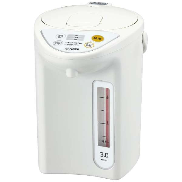 TIGER タイガー魔法瓶 タイガー マイコン電動ポット 3.0L ホワイトTIGER PDR-G301-W