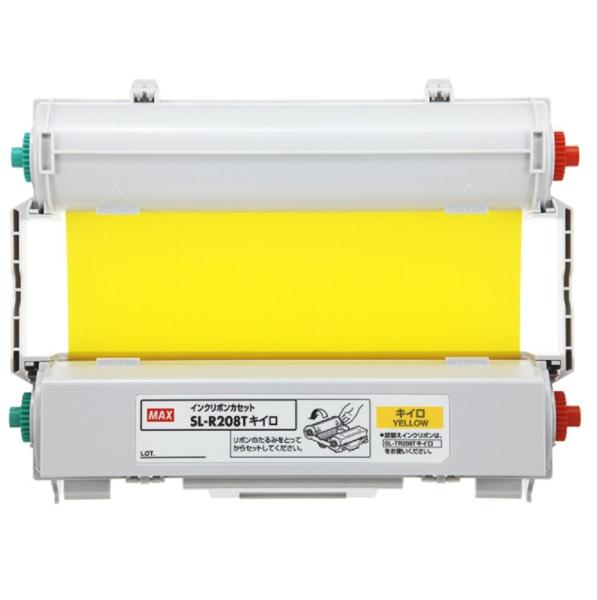 マックス ビーポップ　CPM-200用　インクリボンカセット　黄 SL-R208T 1個
