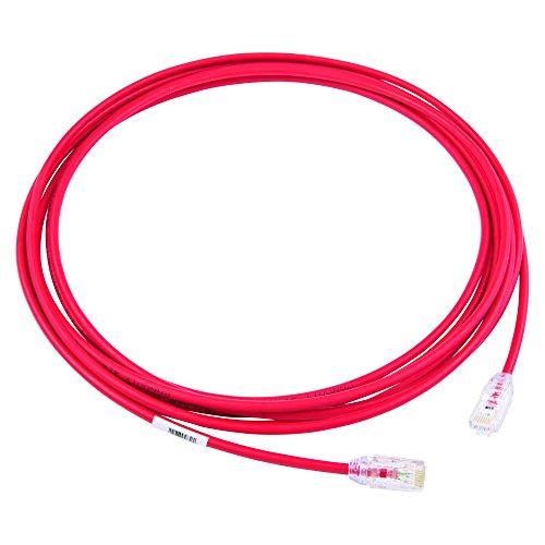 パンドウイット カテゴリ6A 超細径パッチコード(5m、赤) UTP28X5MRD(UTP28X5MRD)