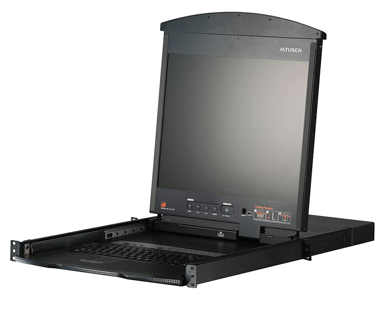 ATENジャパン KL1508AMJJL 17インチLCD デュアルスライド 8ポートKVMドロワー ロングレール(KL1508AMJJL)