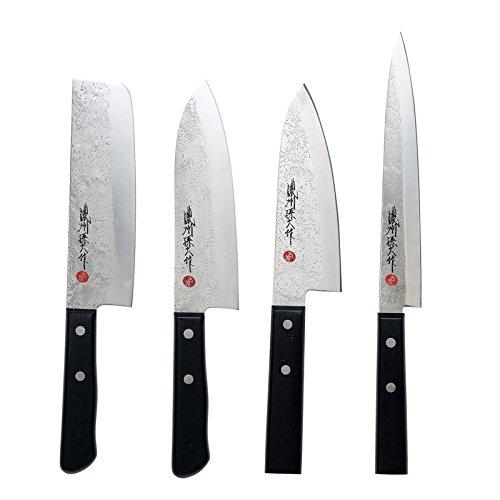 佐竹産業 (M61007427)濃州孫六作　古流梨地包丁4点セット　　200K