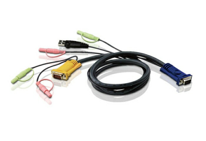 ATEN USB オーディオ KVM有線テレビ 5m SPHD KVM用 (2L-5305U)