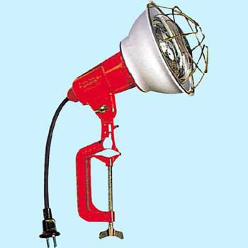 畑屋製作所 ハタヤ 防雨型作業灯 リフレクターランプ500W 100V電線0.3m バイス付 1061968