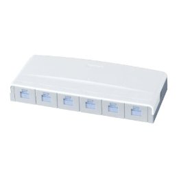 PANASONIC パナソニック 露出型情報モジュラジャック CAT6 6コ口 NR3176｜ECJOY！店