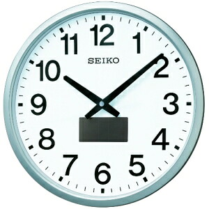 セイコーウオッチ SEIKO CLOCK (セイコークロック) 掛け時計 ハイブリッドソーラー 電波 アナログ 銀色メタリックSF242S｜ECJOY！店