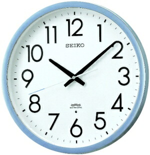 セイコー携帯時計 SEIKO CLOCK (セイコークロック) 柱時計 電磁波 アナログ 事務室印字機 しろがね色 KS265S