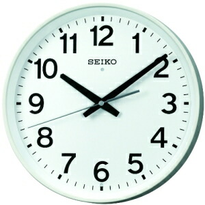 セイコー携帯時計 SEIKO CLOCK (セイコークロック) 柱時計 電磁波 アナログ 事務室印字機 白 KX317W