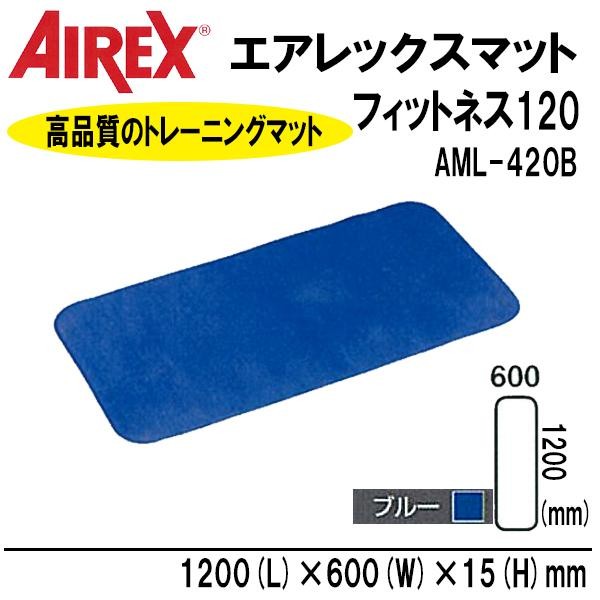 COMOLIFE コモ生存期間 AIREX(R) エアレックス 引っ敷き フィットネスマット(砂紋行動様式) フィジカルフィットネス120 青色 AML-420B (1073060)