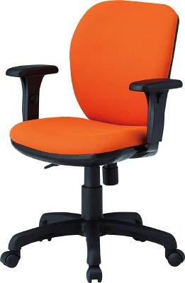 藤沢工業 オフィスチェア T字肘付 オレンジ FST-77AT-OR 1脚
